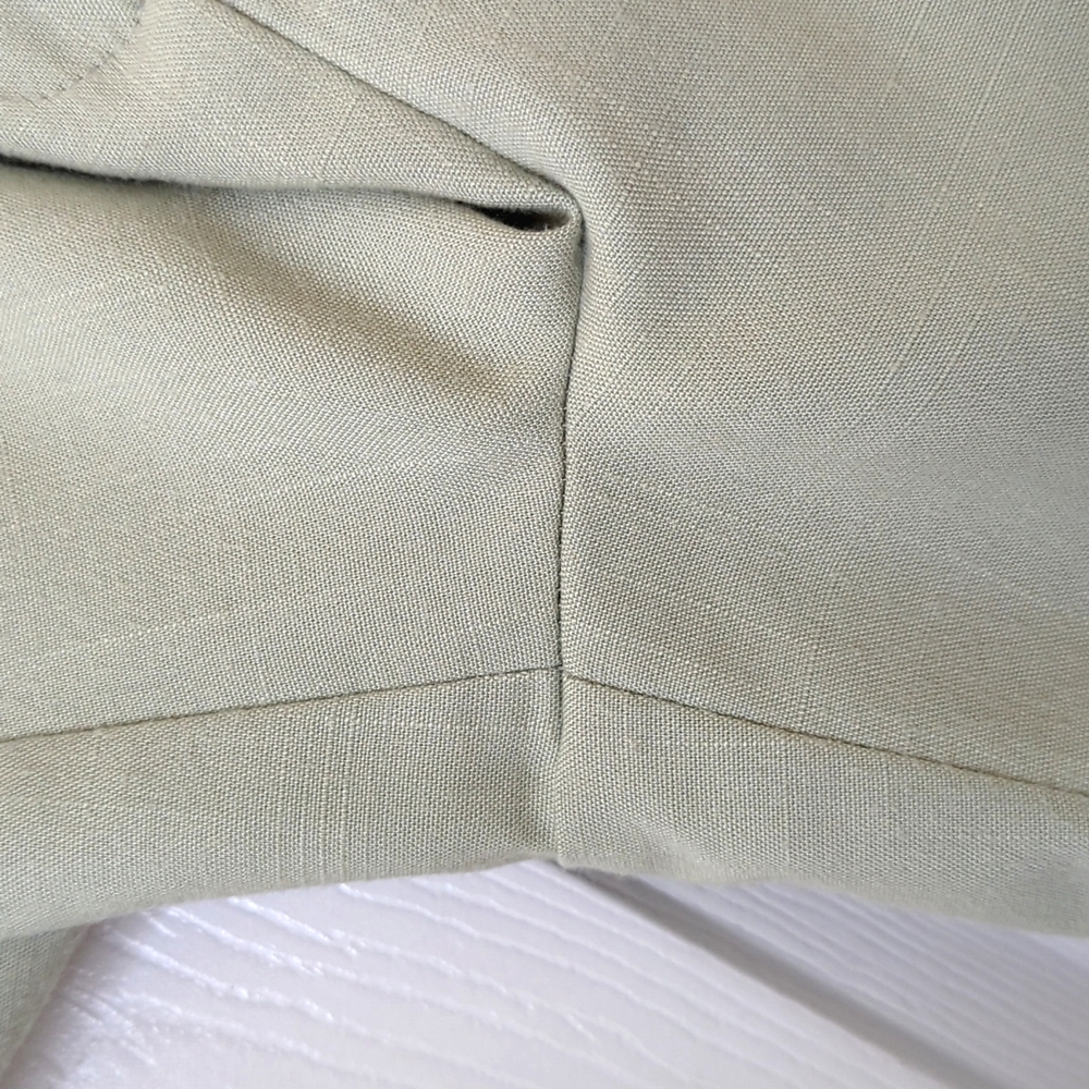 Sag Harbor 90's Vintage Preppy Pleated High Waisted Wide Leg Shorts Light Sage - Picture 7 of 11